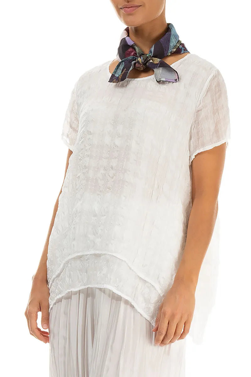 Art Mosaic Silk Bamboo Square Scarf 3