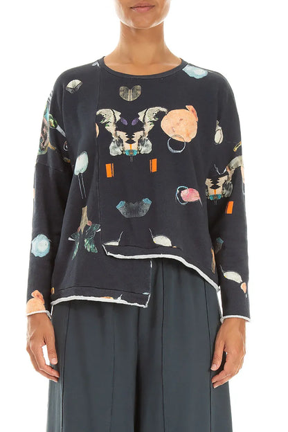 Asymmetric Fairy-Tale Cotton Blouse
