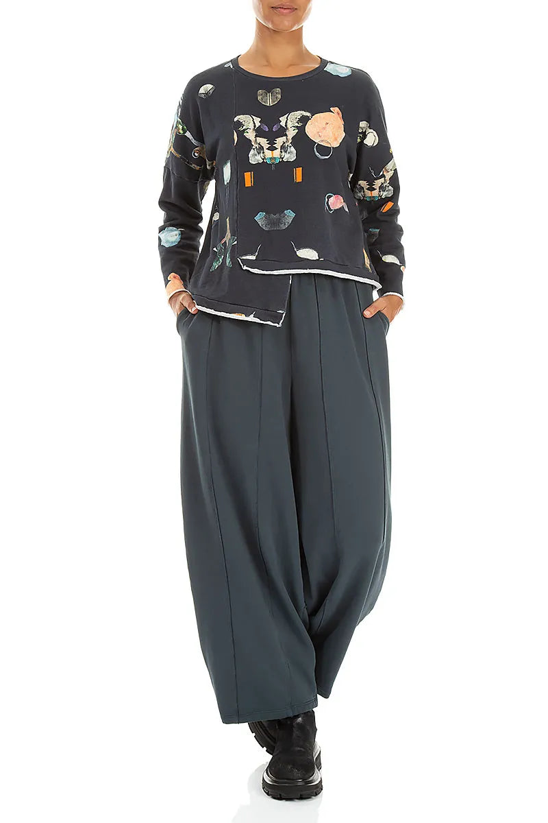 Asymmetric Fairy-Tale Cotton Blouse