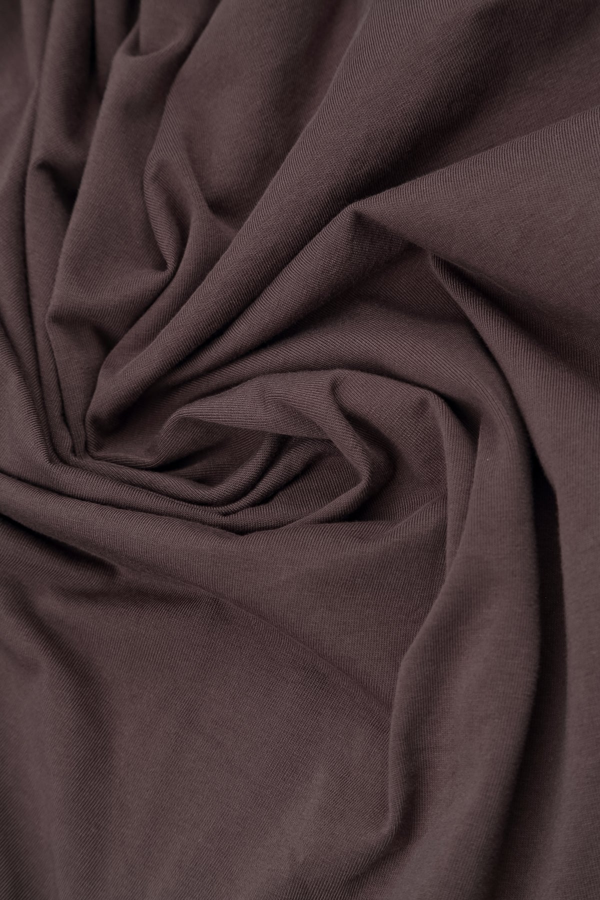Asymmetrisches ausgestelltes Trüffelbraunes Baumwollkleid