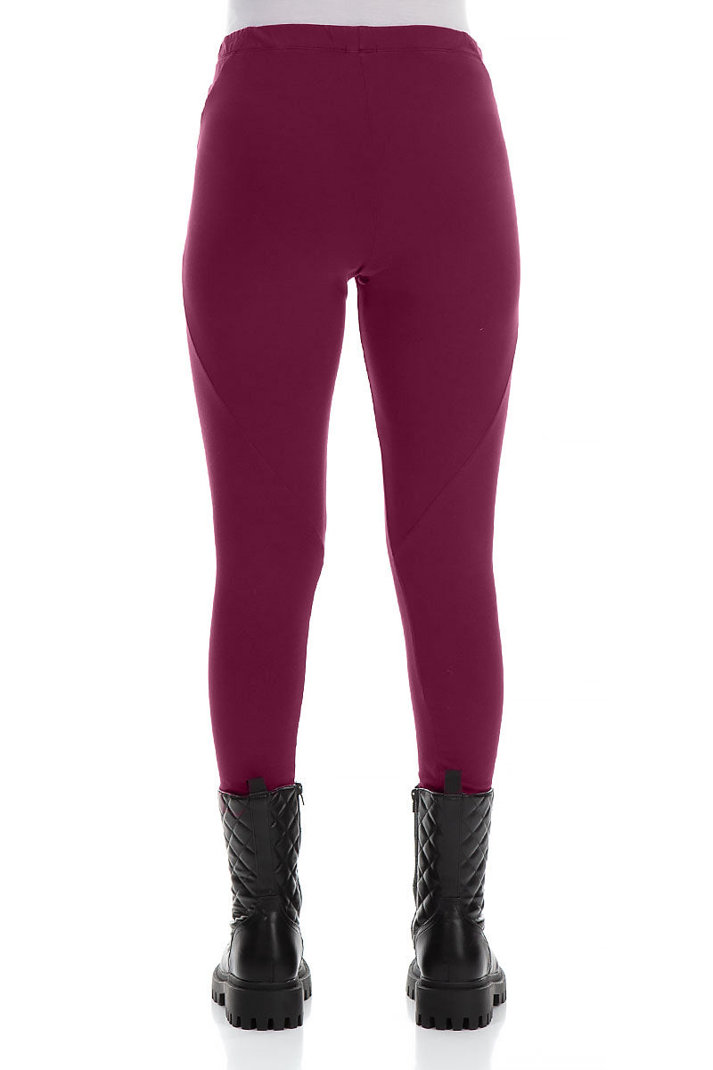 Magenta Cotton Leggings