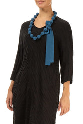 Azure Silk Bead Necklace 2