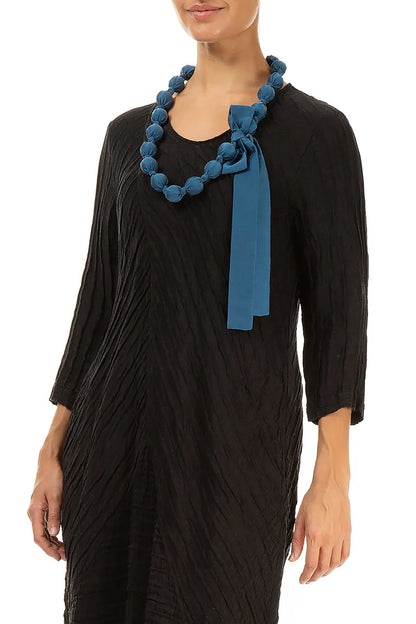 Azure Silk Bead Necklace 2