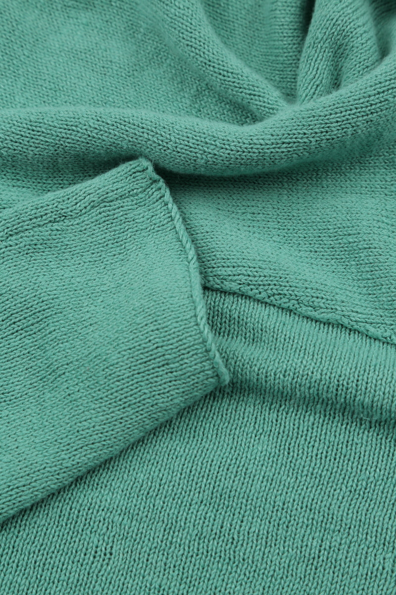 Single Button Mint Linen Cardigan 5