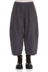 Back Pockets Graphite Cotton Trousers 1