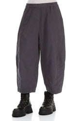 Back Pockets Graphite Cotton Trousers 3