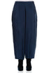 Back Pockets Royal Blue Silk Viscose Trousers 1