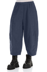 Back Pockets Slate Blue Cotton Trousers 3