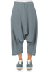 Baggy Graphite Silk Linen Trousers 1