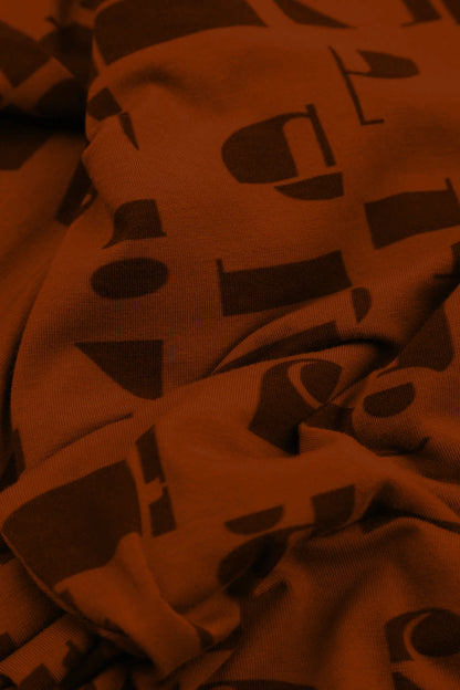 Balloon Aged Copper Letters Cotton Dress 5