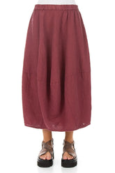 Balloon Antique Ruby Linen Skirt 1