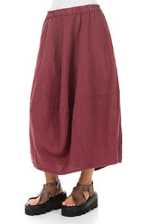 Balloon Antique Ruby Linen Skirt 3