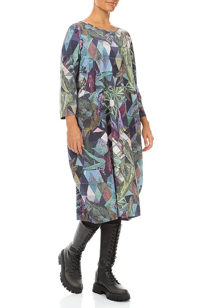 Balloon Art Mosaic Cotton Dress
