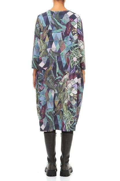 Balloon Art Mosaic Cotton Dress