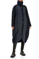Balloon Blue Alpaca Wool Coat 5