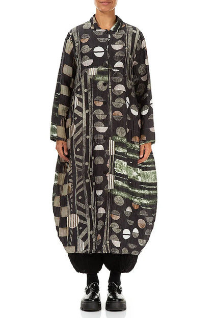 Balloon Crinkled Moonlight Silk Linen Jacket 1