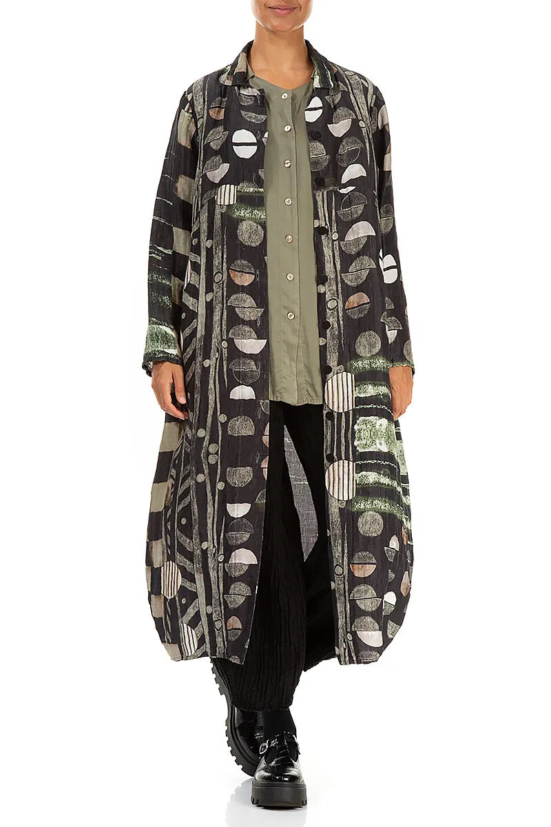 Balloon Crinkled Moonlight Silk Linen Jacket 5