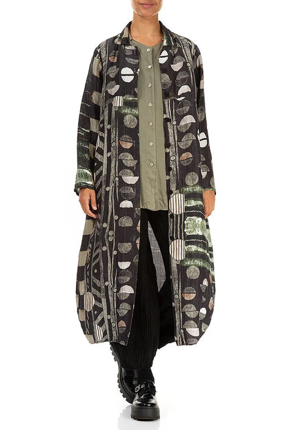 Balloon Crinkled Moonlight Silk Linen Jacket 5