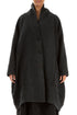 Balloon Warm Charcoal Plush Wool Cotton Coat 1