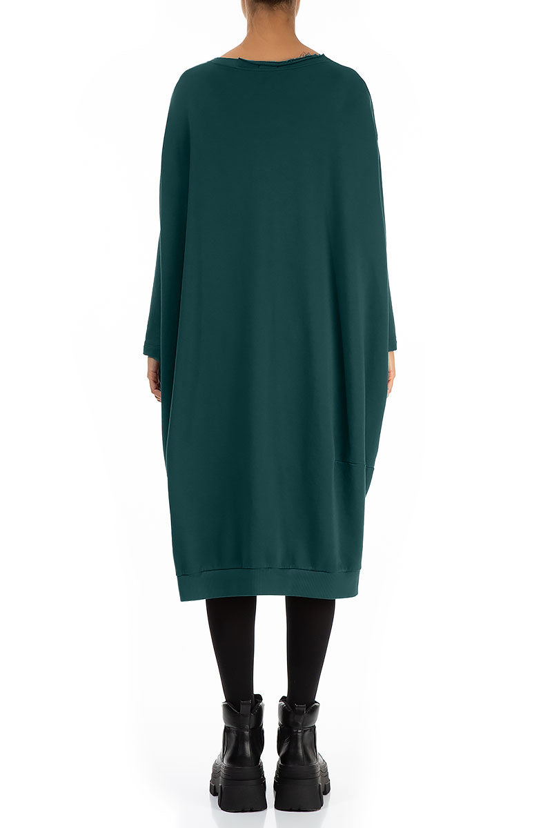 Balloon Emerald Cotton Dress