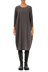 Balloon Forest Brown Cotton Dress 1