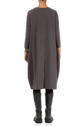 Balloon Forest Brown Cotton Dress 2