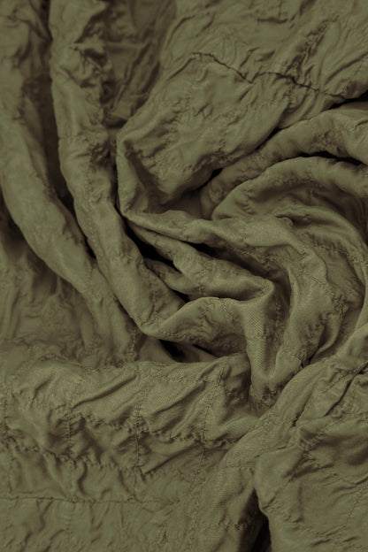 Balloon Forest Mist Pleated Silk Bamboo Dress 5