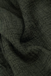 Balloon Forest Mist Textured Linen Dress 5