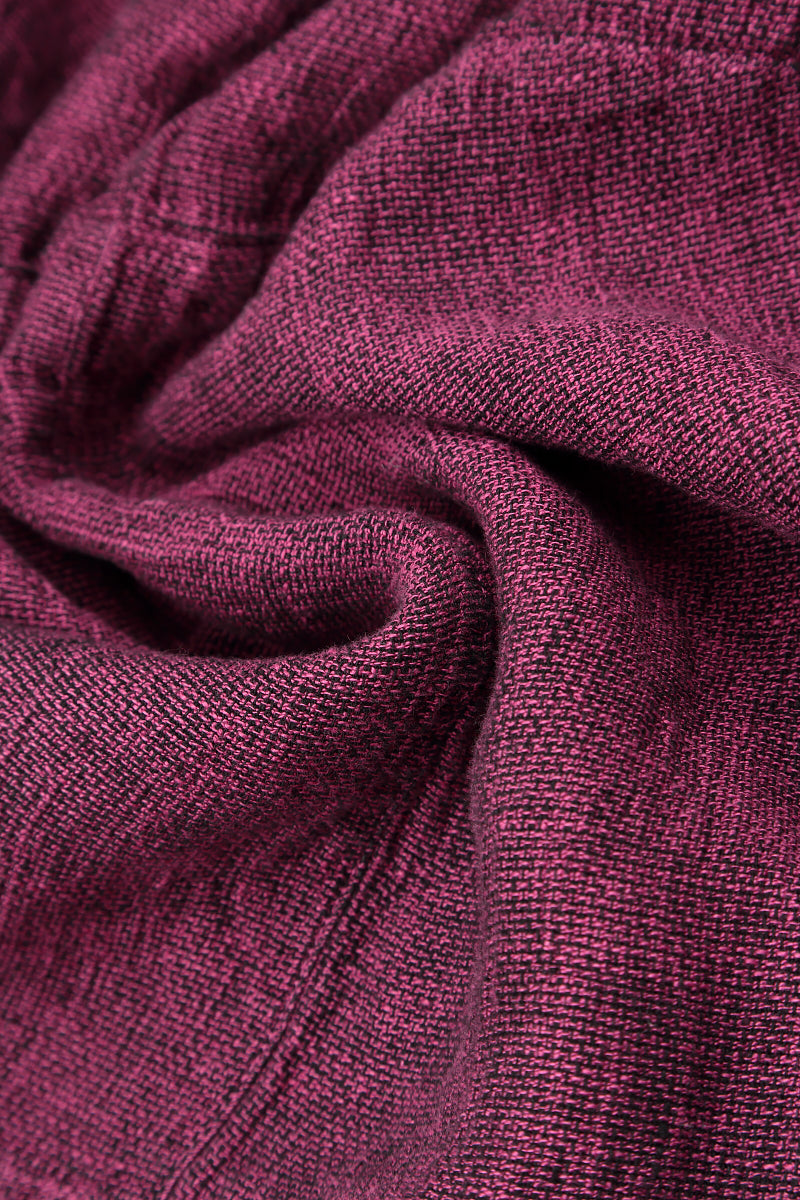 Leinenkleid in Ballonfuchsia-Melange