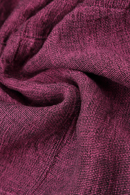 Leinenkleid in Ballonfuchsia-Melange