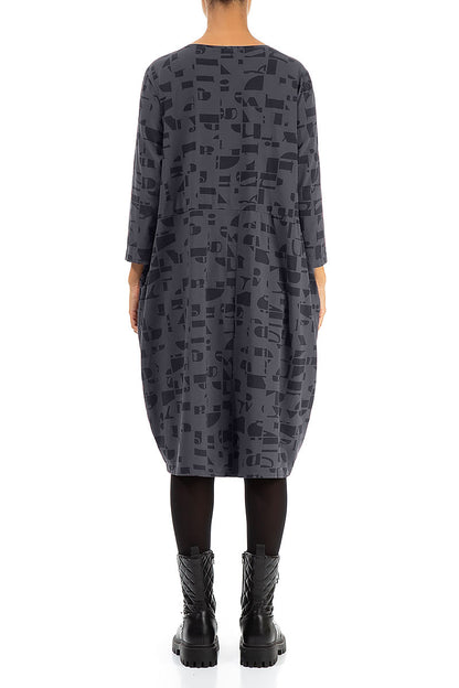 Balloon Graphite Letters Cotton Dress 2