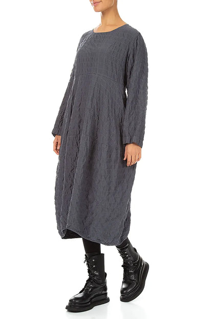 Balloon Graphite Pleated Silk Bamboo Dress 3