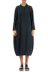 Balloon Graphite Textured Linen Jacket Dress 1