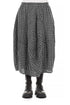 Balloon Grey Check Linen Skirt 1