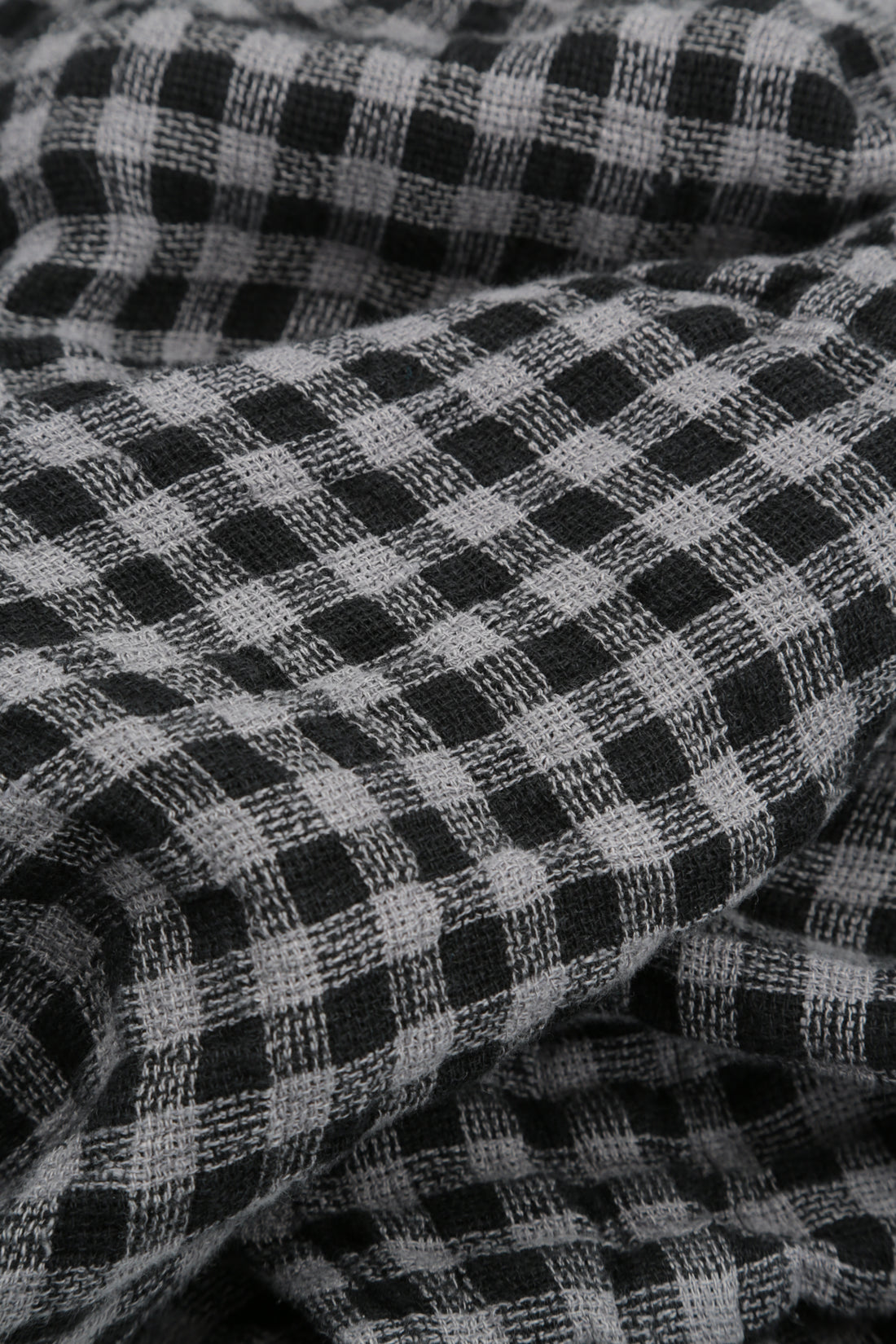 Balloon Grey Check Linen Skirt 4