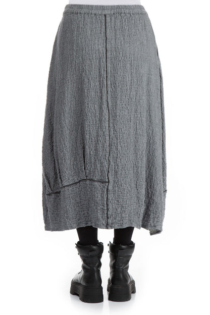 Balloon Grey Wool Skirt