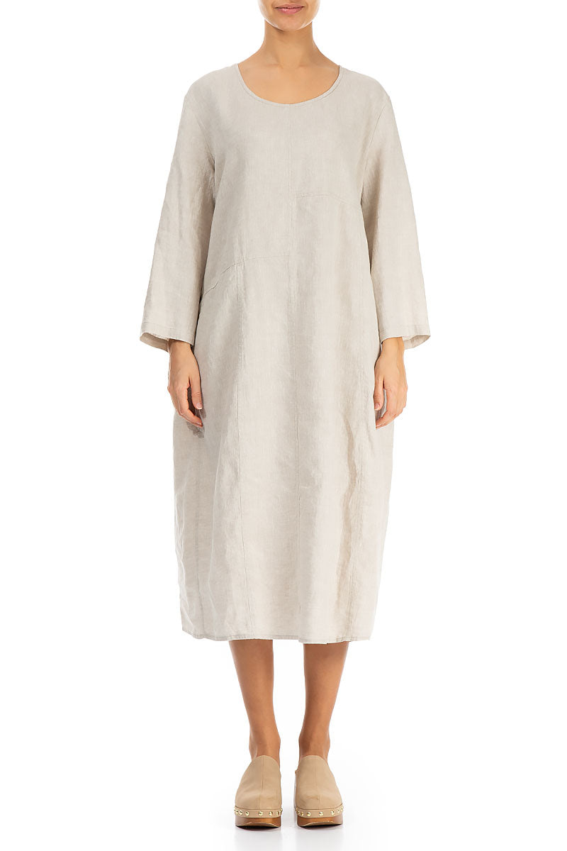 Balloon Natural Linen Dress 1