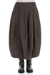 Balloon Ornamented Forest Brown Silk Cotton Skirt 1