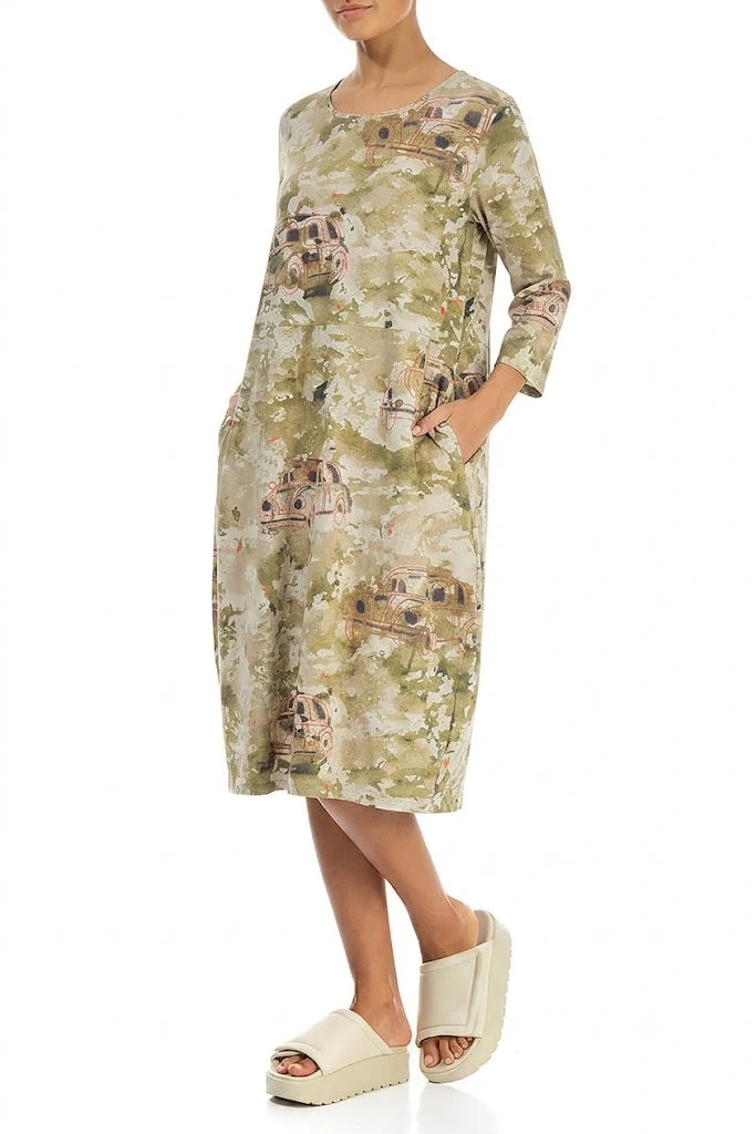 Ballon Retro Baumwollkleid