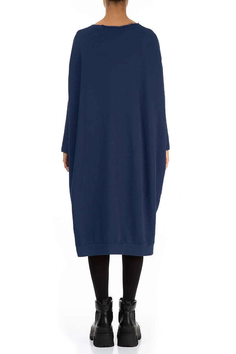 Balloon Royal Blue Cotton Dress 2