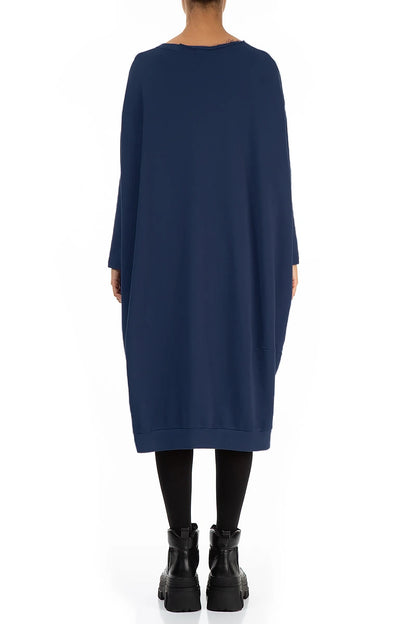 Balloon Royal Blue Cotton Dress 2