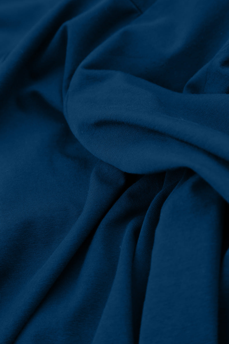 Balloon Royal Blue French Terry Cotton Dress