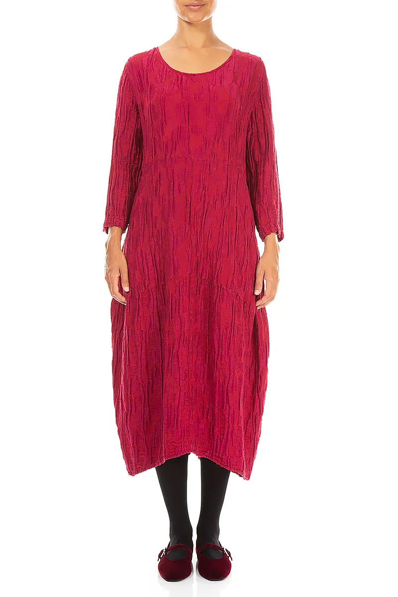 Balloon Ruby Circle Silk Linen Dress 1