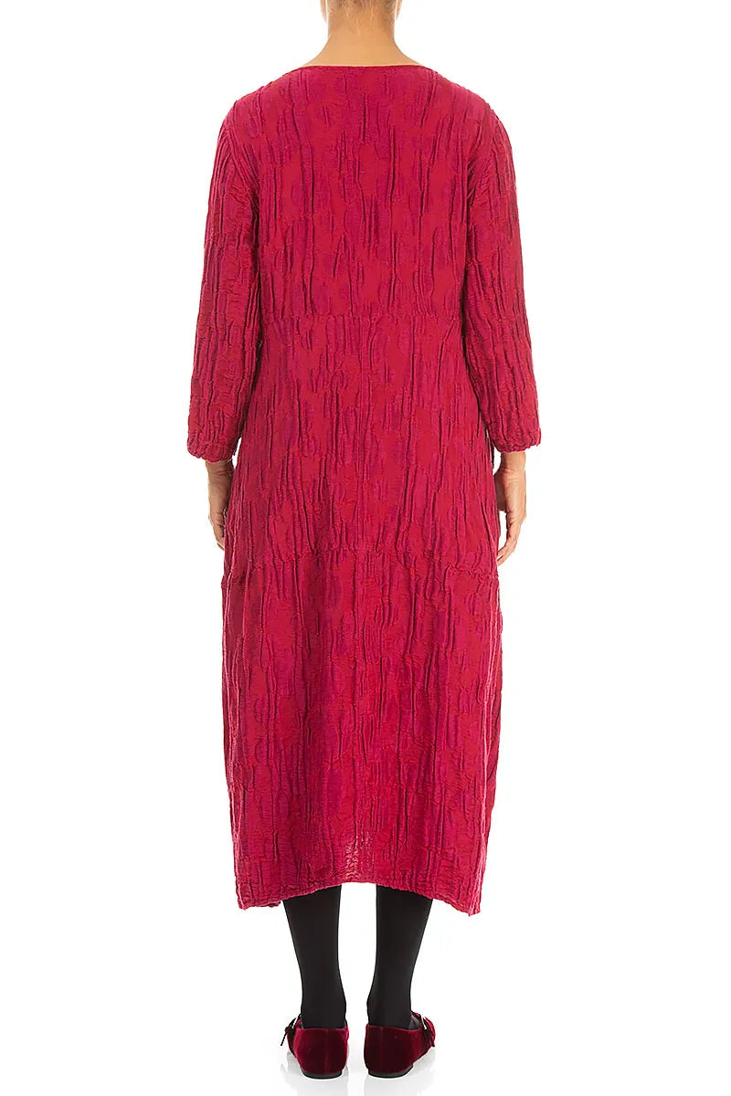 Balloon Ruby Circle Silk Linen Dress 2