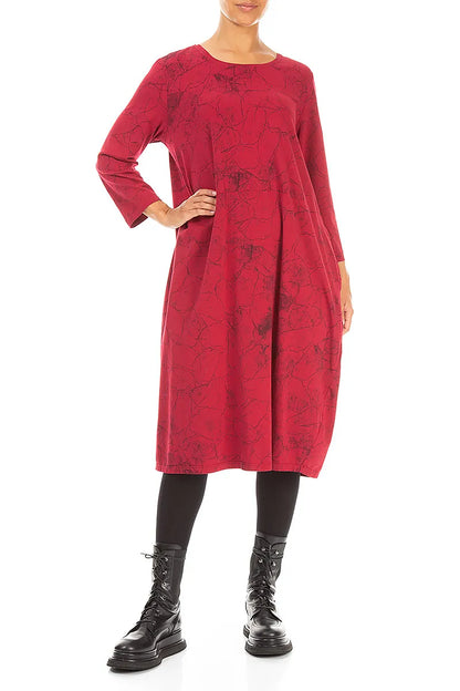 Balloon Ruby Marble Cotton Dress