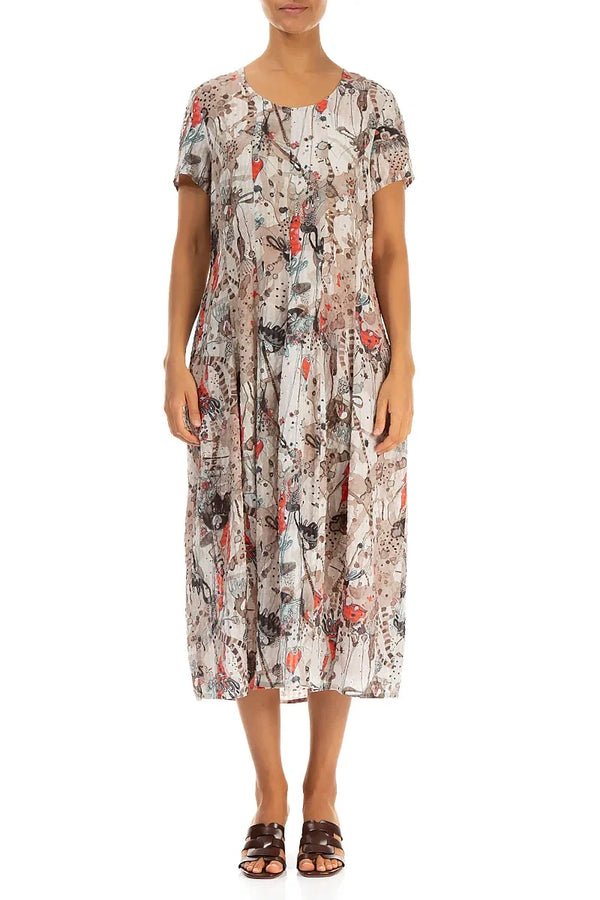 Balloon Savannah Textured Silk Dress 1