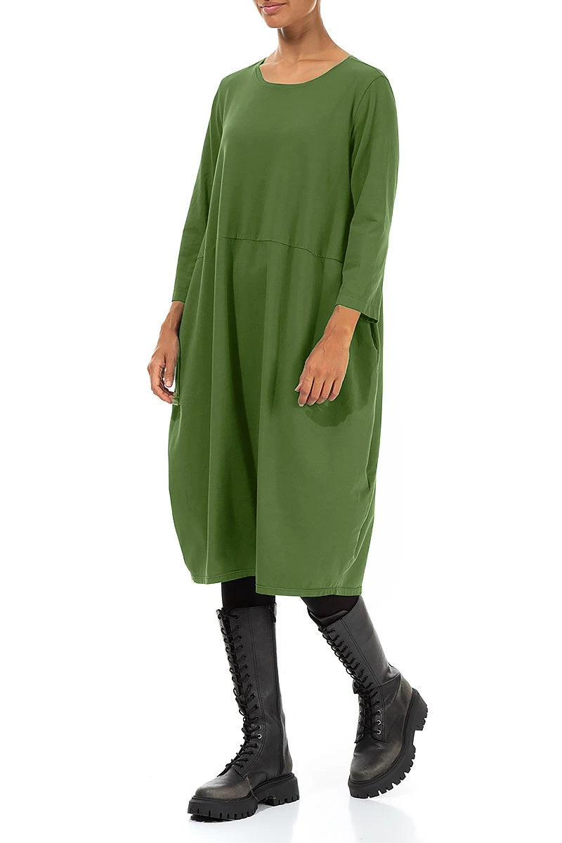 Robe ballon Vert trèfle en Coton