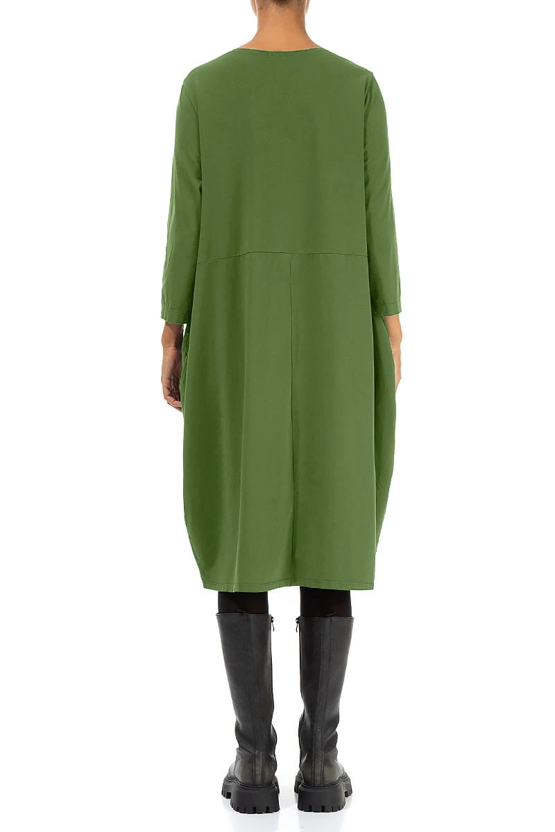 Balloon Shamrock Green Cotton Dress 2