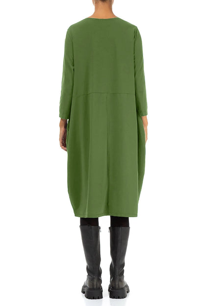 Robe ballon Vert trèfle en Coton