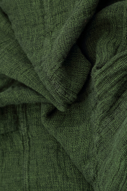Balloon Shamrock Green Mélange Linen Dress 6